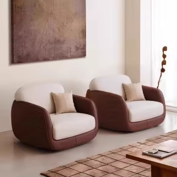 GDC Tradition-style Sofa Chair Single Living Room Balcony Retro