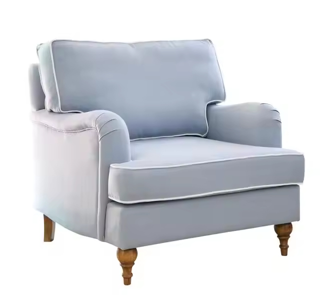 GDC Traditional Hamptons Style Single Sofa Roll Armchair With