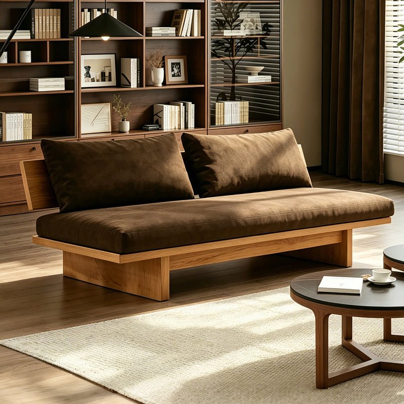 GDC Wind Zhiji Solid Wood Sofa Lounge Chair, with