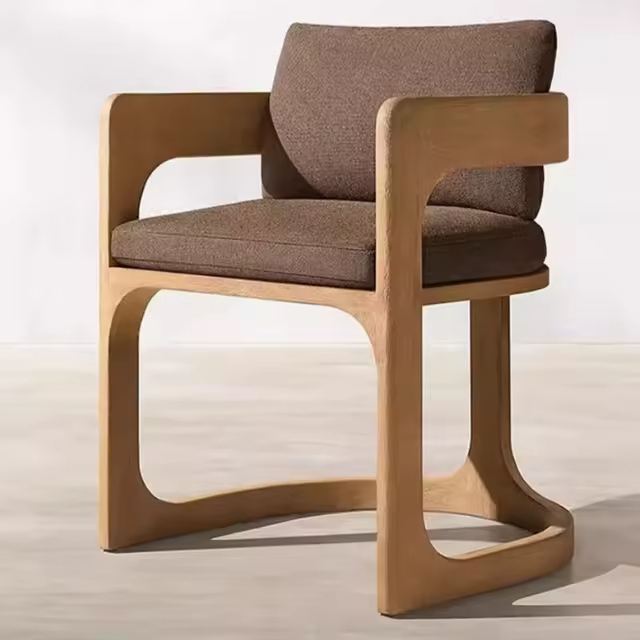 GDC Dining Chair Ash Wood Solid Wood Upholstered with