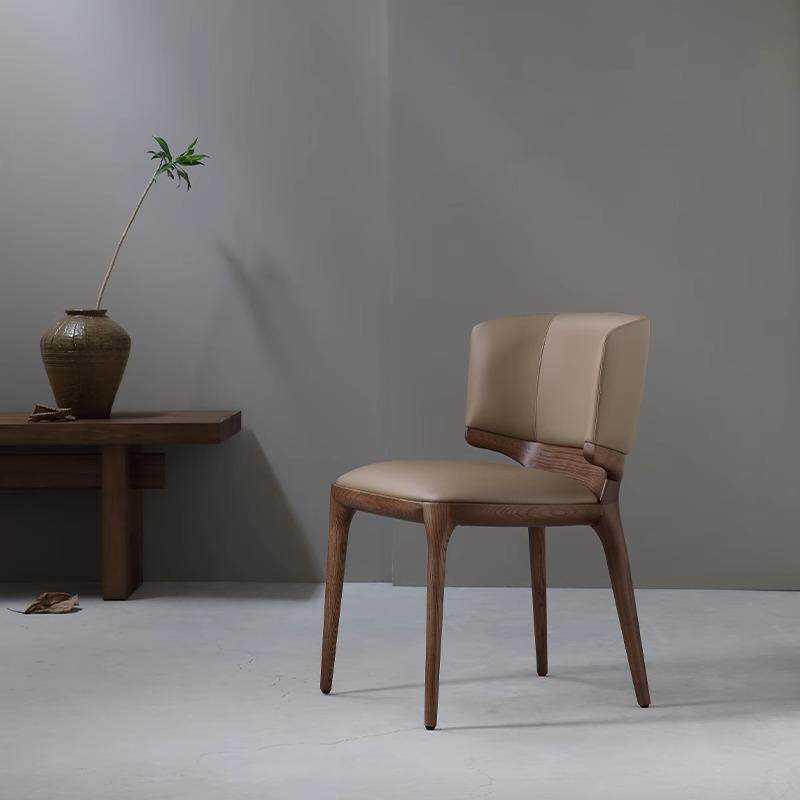 GDC Minimalist Italian Nordic Retro Solid Wood Dining Chair