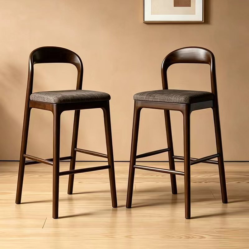 GDC Modern Italian Solid Wood Eco-Friendly Dining Bar Stool
