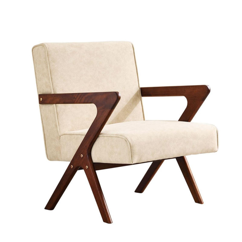 GDC Elegant Solid Wooden Accent Armchair With ArmRest Sponge