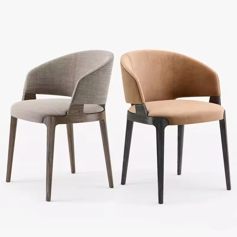 GDC Chinese-style Solid Wood Dining Chairs, Modern and Simple