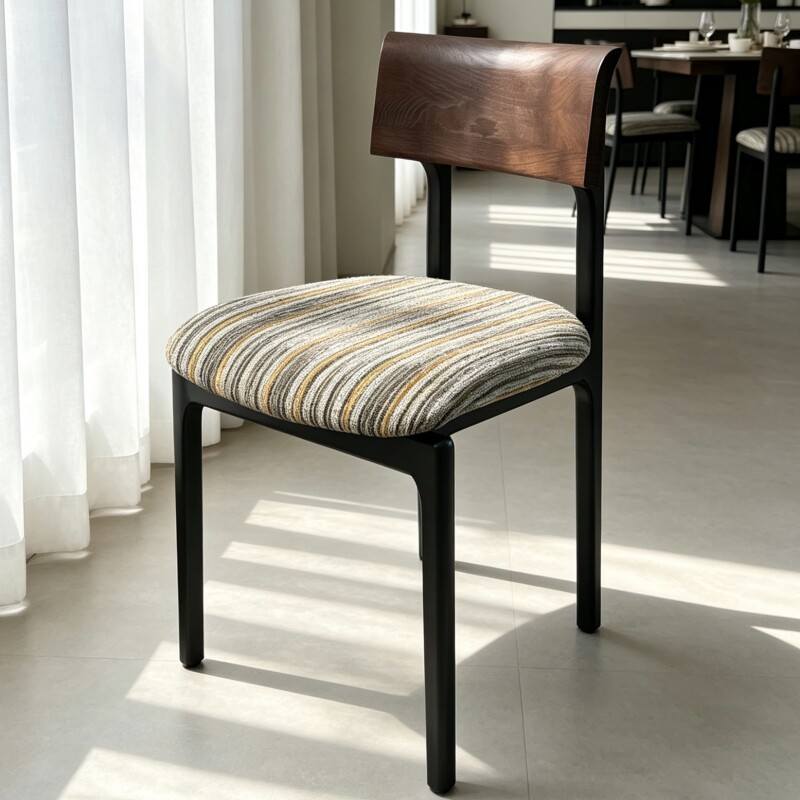 GDC Hot Selling Solid Wood Dining Chairs Modern Light