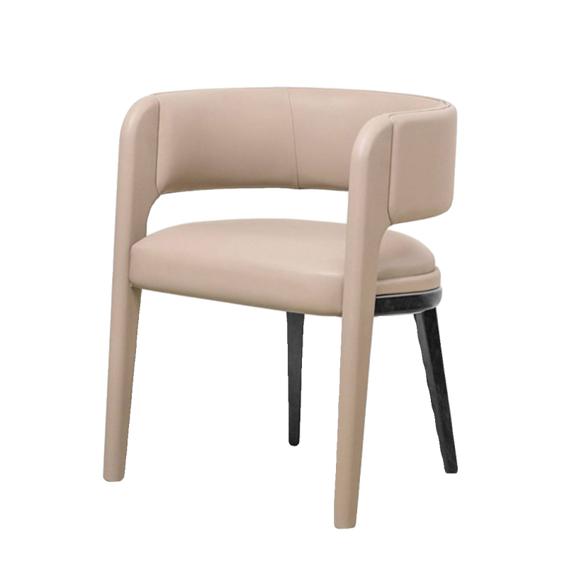 GDC Italian Dining Chair, Light Luxury, High-end Leather Chair,