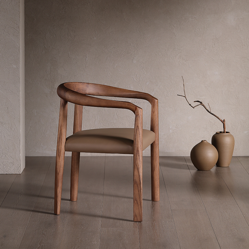 GDC Italian Solid Wood Designer Chair Hotel Backrest Lounge