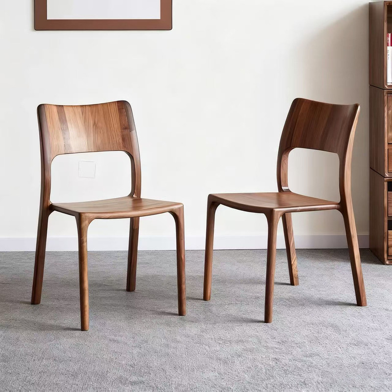 GDC Luxury Modern Reclining Solid Wood Dining Chair with