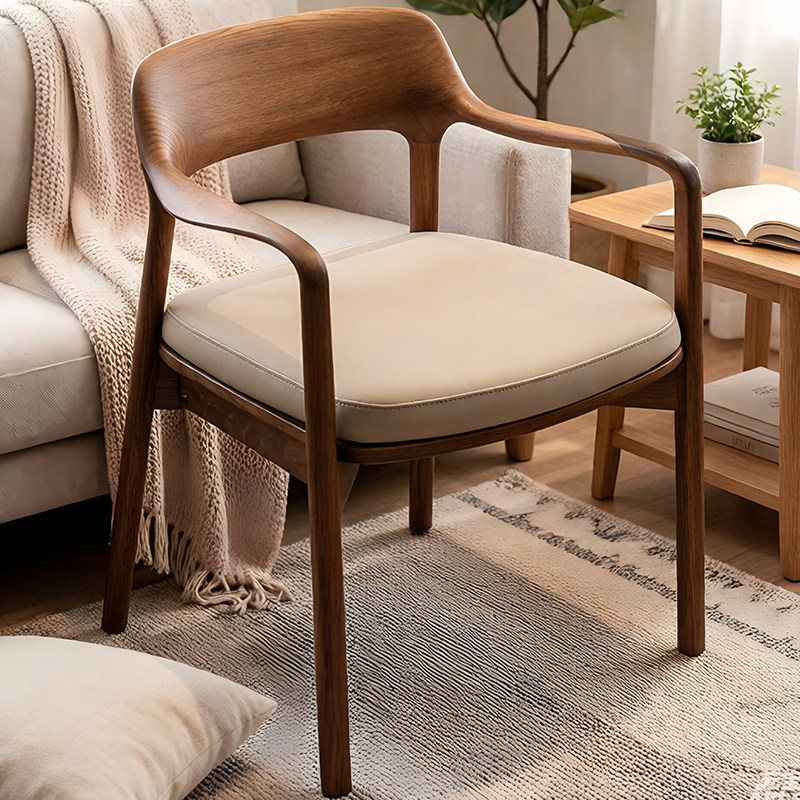 GDC Modern Hotel Walnut Wood Chairs for Restaurant Cafe