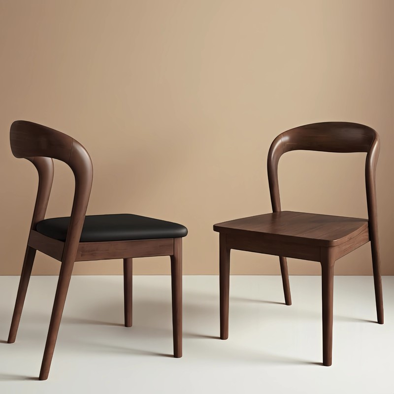 GDC Modern Luxury Nordic Chair Wood Designer Retro Dining