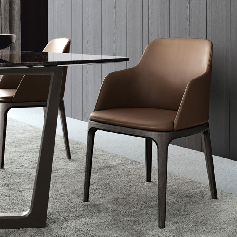 GDC Modern Luxury Wooden Dining Armchair for Dining Room