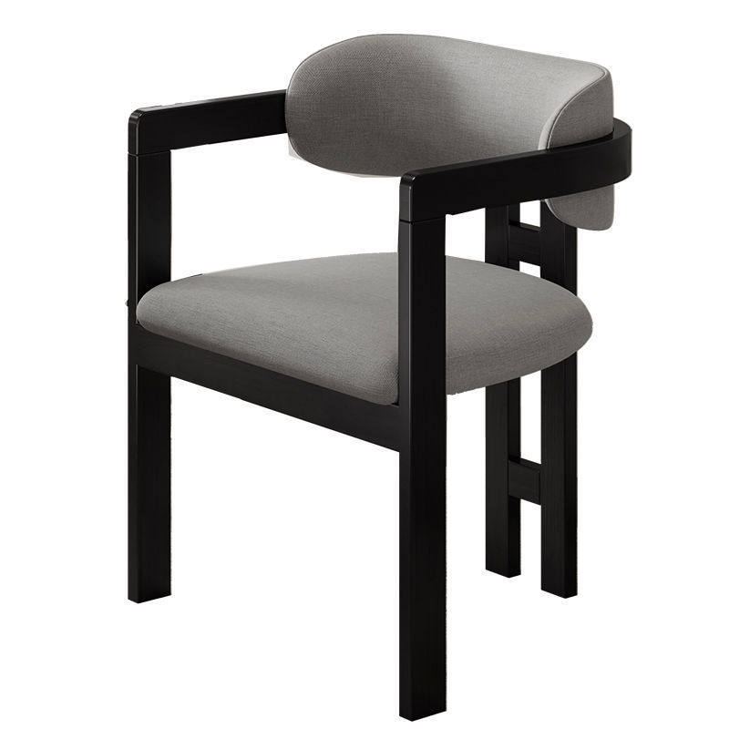 GDC Modern Minimalist Nordic Style Walnut Wood Chair Solid