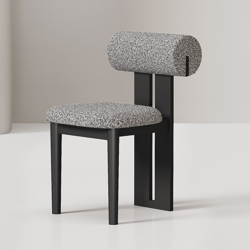 GDC Modern Minimalist Solid Wood Dining Chairs with Leather