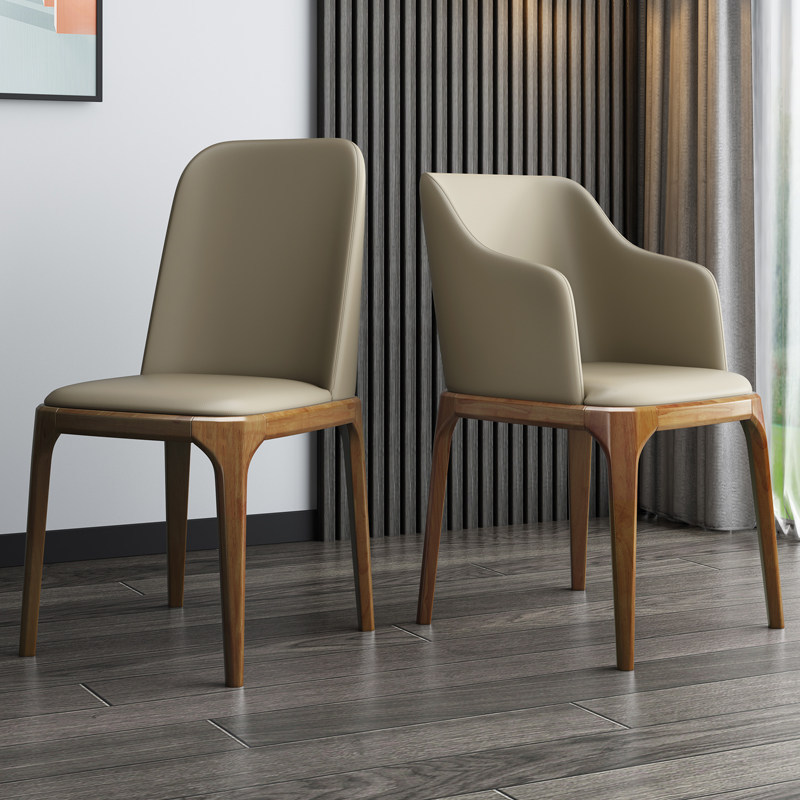 GDC Modern Nordic Dining Chair for Hotel Banquets Leather