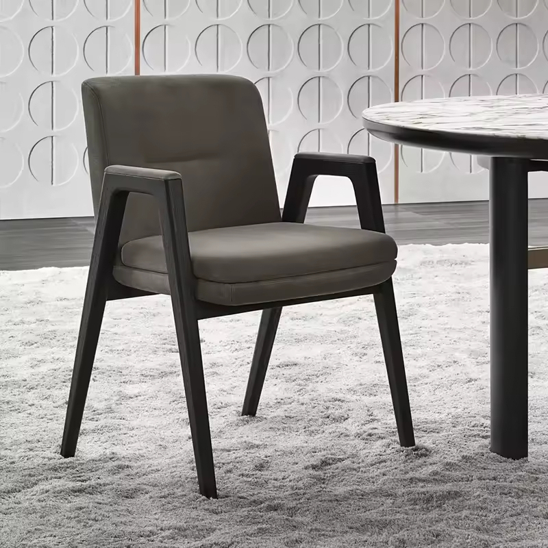 GDC Modern Solid Wood Dining Chair with Backrest for