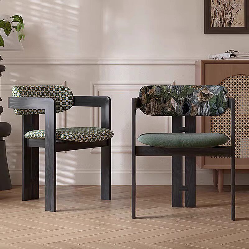 GDC Newest Modern Wood Dining Chair Comfortable Cushion Solid