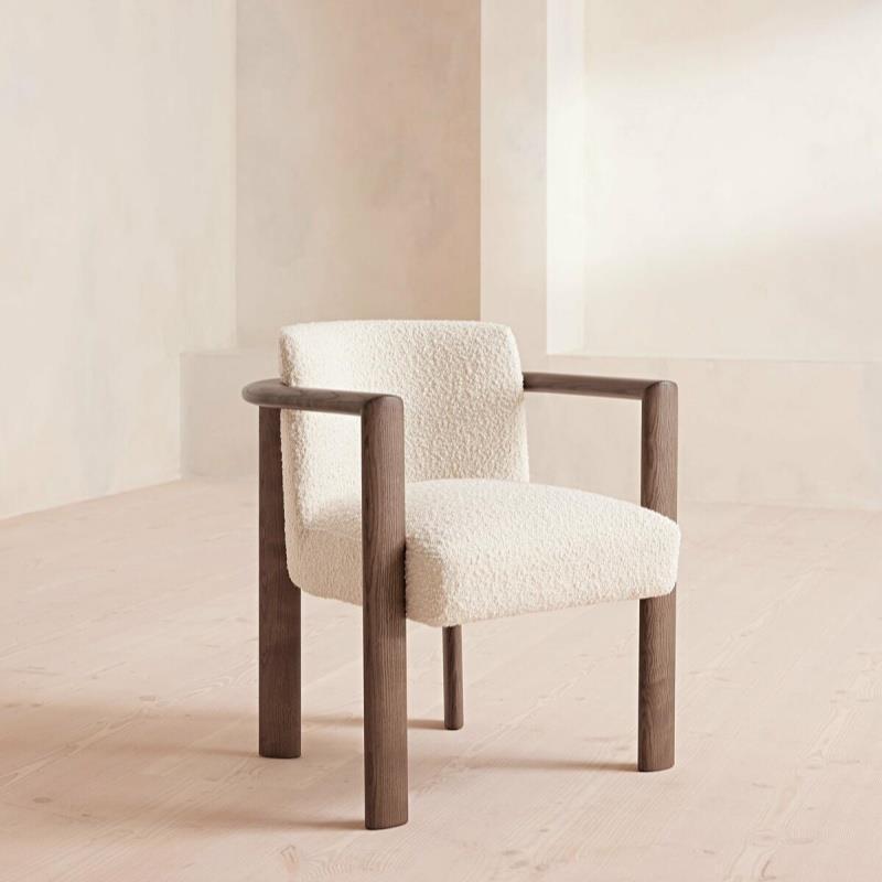 GDC Nordic Medieval Solid Wood Dining Chair Soft Single