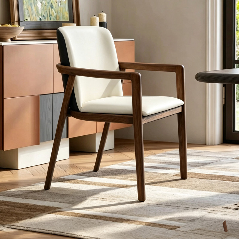 GDC Nordic Minimalist Art Solid Wood Chair Dining Chair