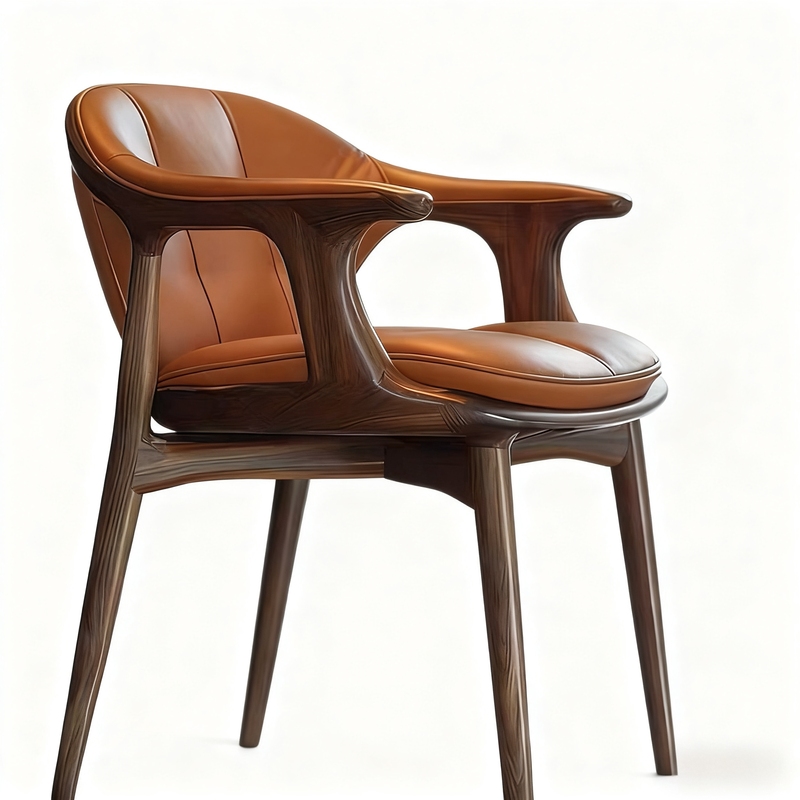 GDC Nordic Modern Ash Dining Chair Armchair Home Banquet