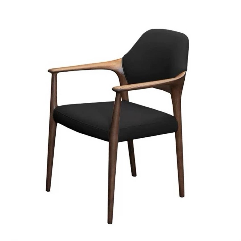 GDC Nordic Modern Design Red Whiteash Wood Leather Dining