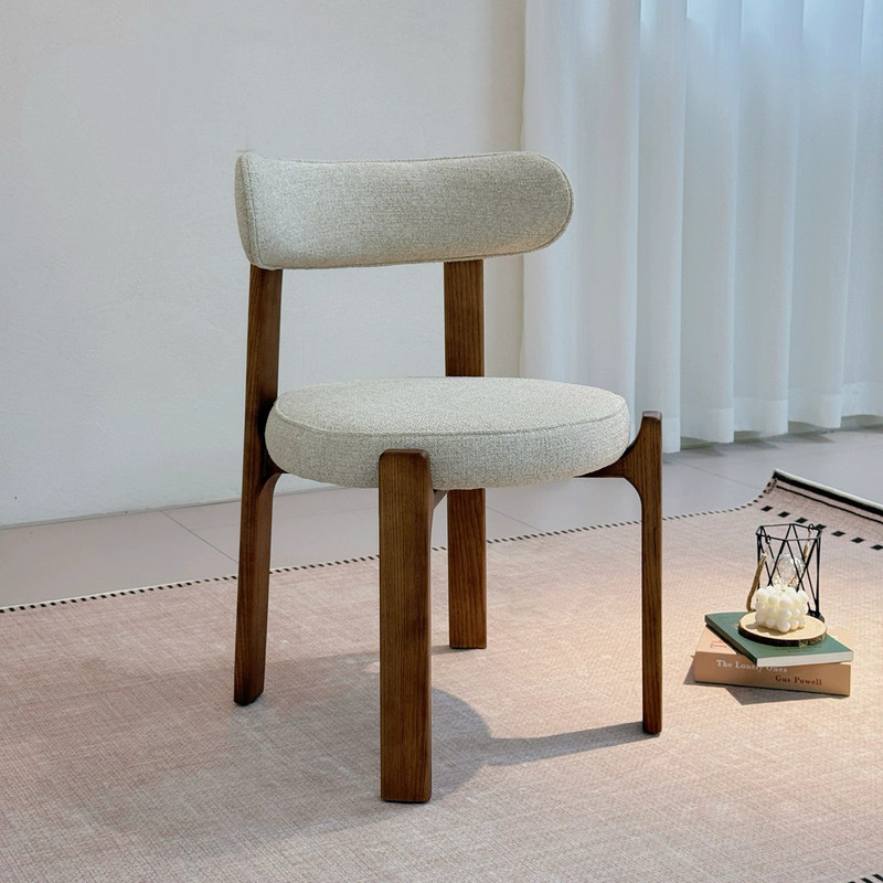 GDC Nordic Modern Design Solid Wood Dining Chair Seat