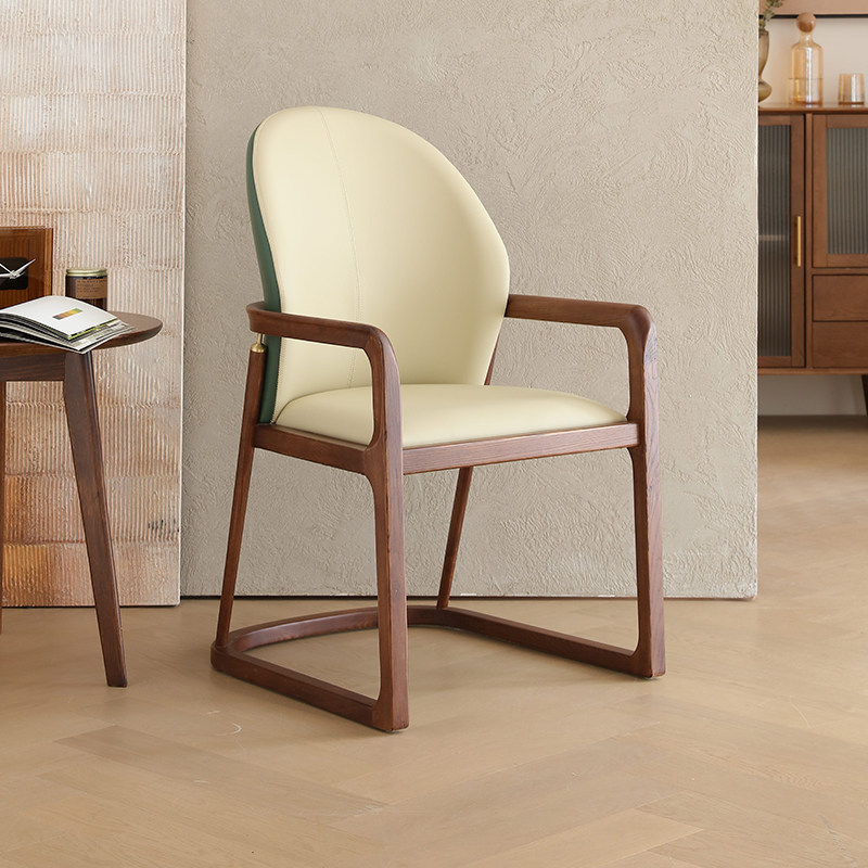 GDC Nordic Modern Dining Chair High Oval Back Upholstery