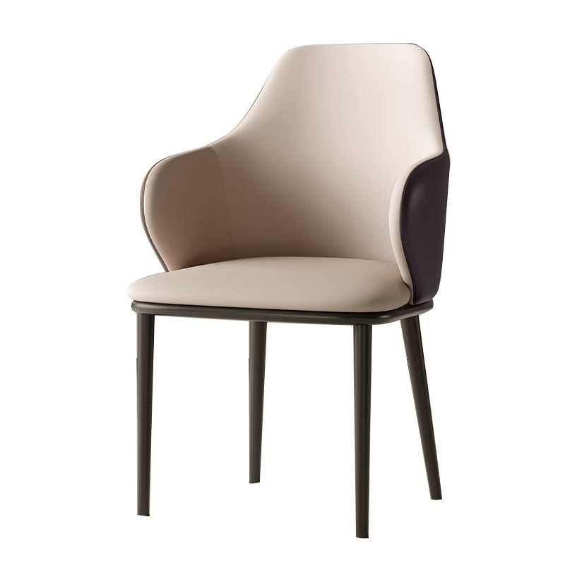 GDC Nordic Modern Home Dining Chair Leather Material with