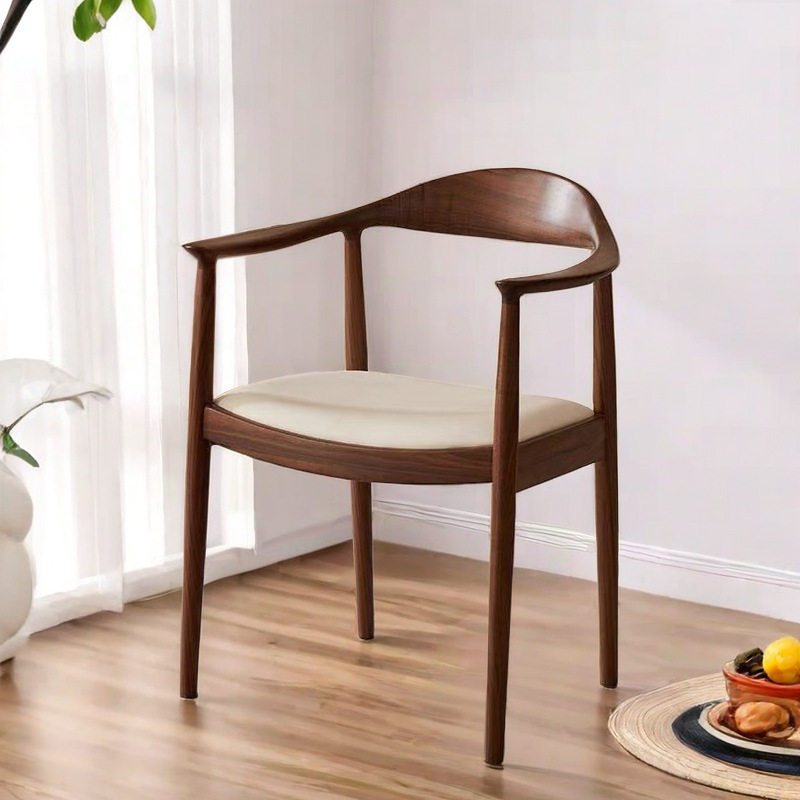GDC Nordic Modern Minimalist Solid Wood Dining Chairs with