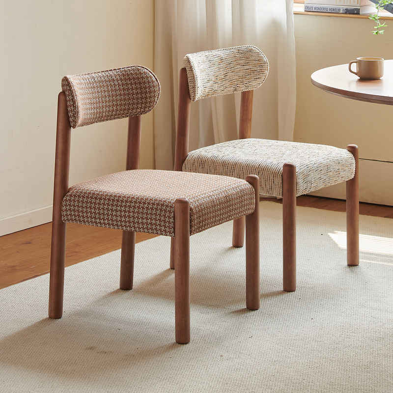 GDC Nordic Modern Minimalist Wooden Dining Chair Armchair-Durable Indoor