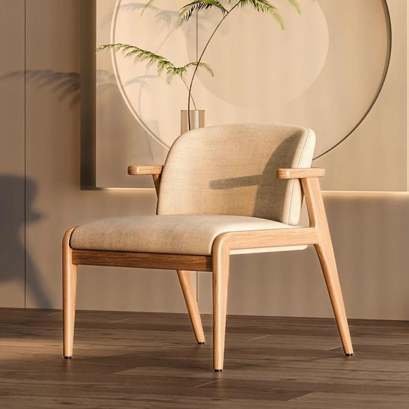 GDC Nordic Modern Solid Wood Desk Dining Chair Minimalist