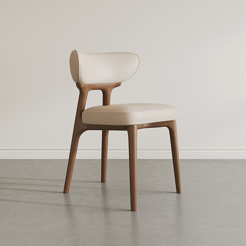 GDC Nordic Modern Style Ash Wood Synthetic Leather Customize