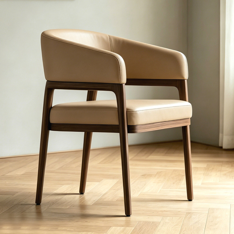 GDC Nordic Simple Contemporary Design Solid Wood Dining Chair