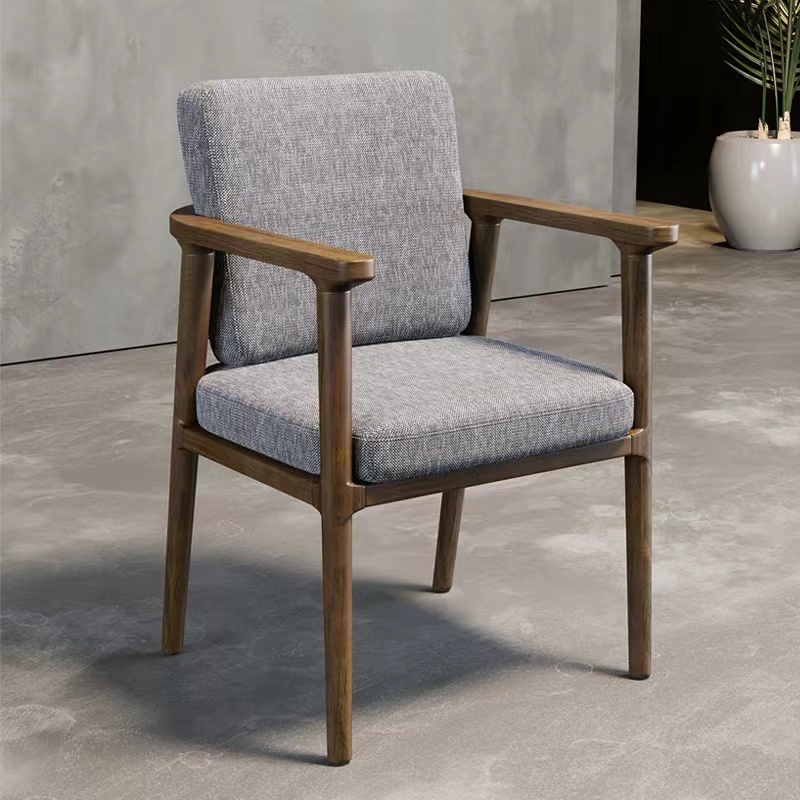 GDC Nordic Solid Wood Backrest Dining Chair Home Leisure