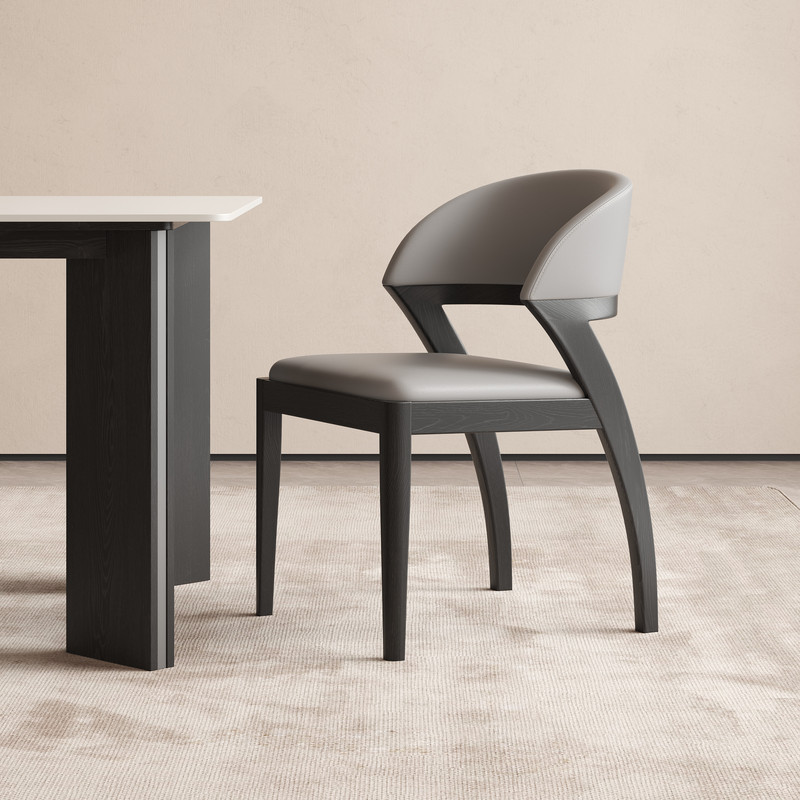 GDC Nordic Solid Wood Dining Chair Simple Modern Light