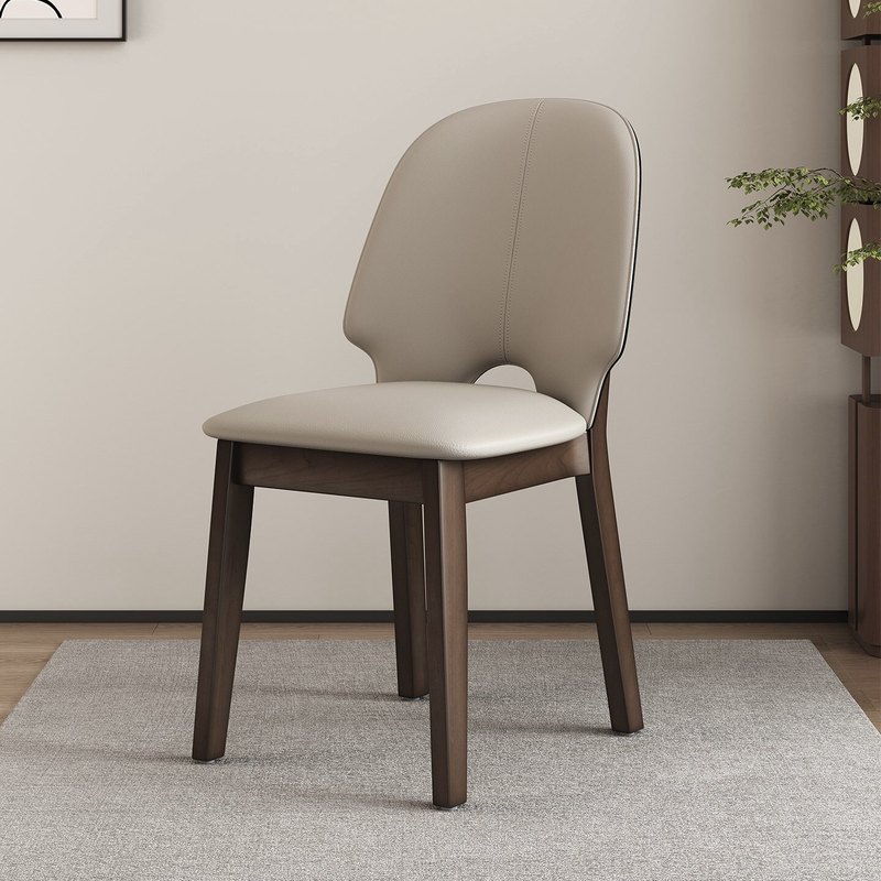 GDC Simple Modern Solid Wood Dining Chair Home Italian