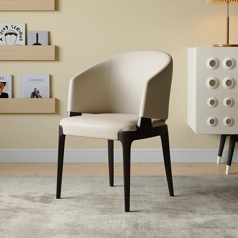 GDC Solid Wood Dining Chairs, Modern and Simple Backrest