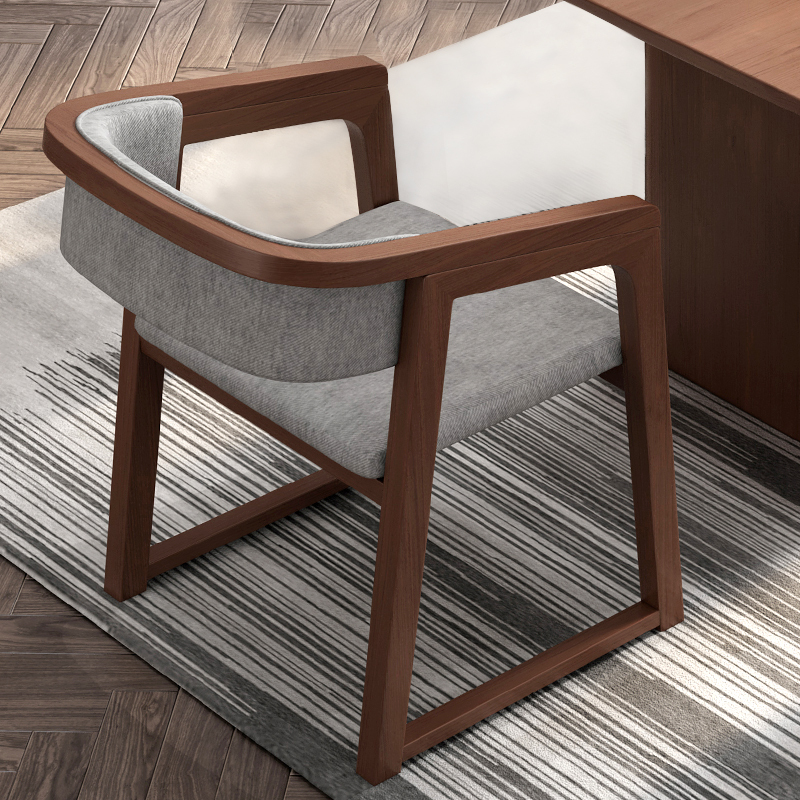 GDC Solid Wood Light Luxury Dining Chair Armrest New