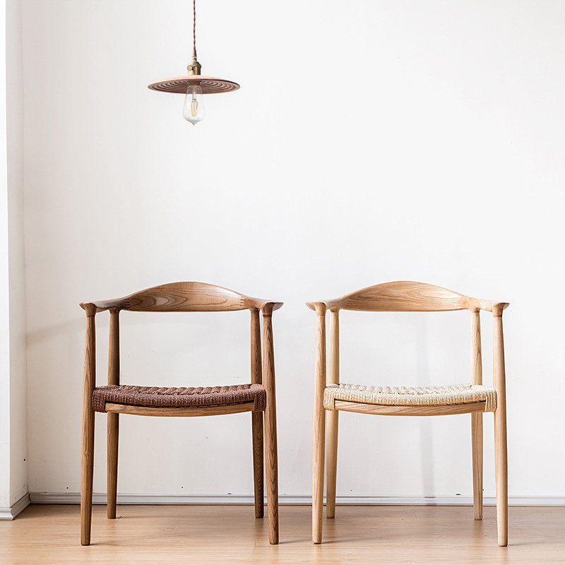 GDC Wholesale Custom Solid Wooden President Dining Chairs Nordic