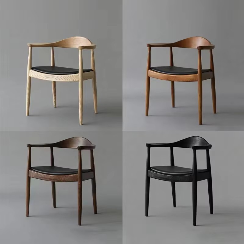GDC Wholesale Wooden Restaurant Chair Solid Walnut Timber Dining