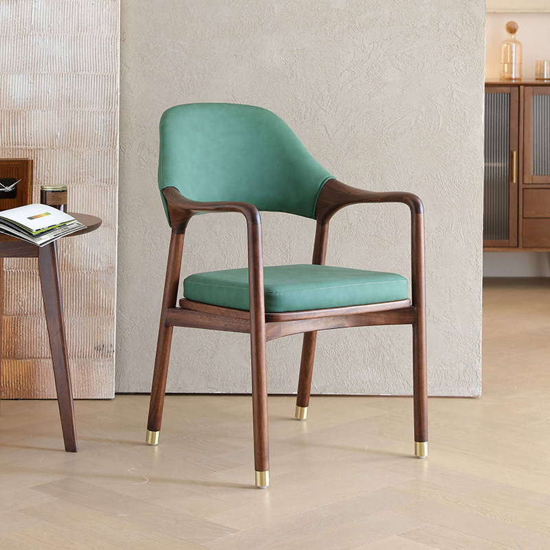 GDC Italian Luxury Dining Chair for Coffee Walnut Solid
