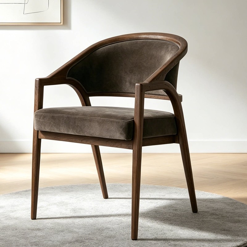 GDC Luxury Modern Fabric Dining Room Chair Hotel Upholstered