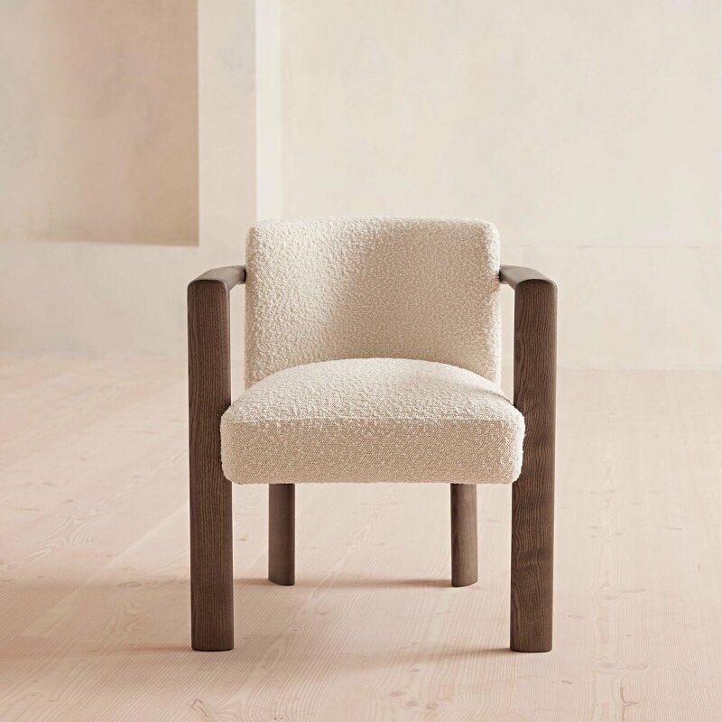 GDC Modern Midcentury Wabi Sabi Solid Wood Leisure Chair