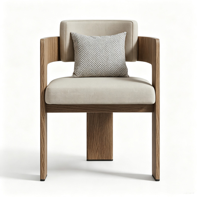 GDC Nordic Luxury Modern Wood Dining Table and Chairs