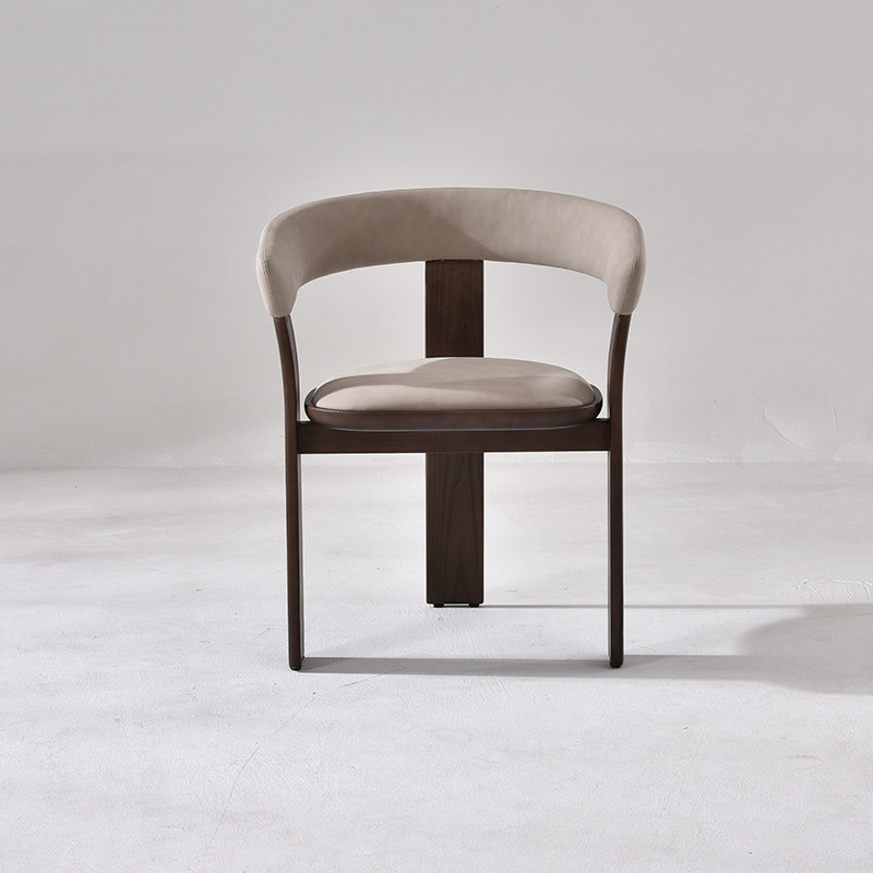 GDC Modern Designer Solid Wood Dining Chair with Armrest